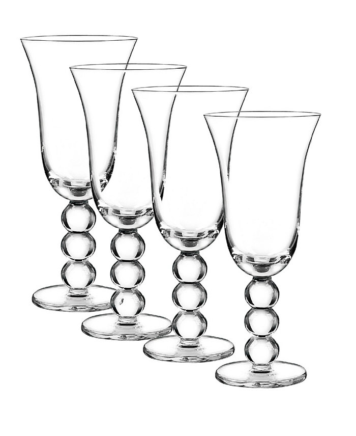 Qualia Glass Orbit Goblets Set Of 4