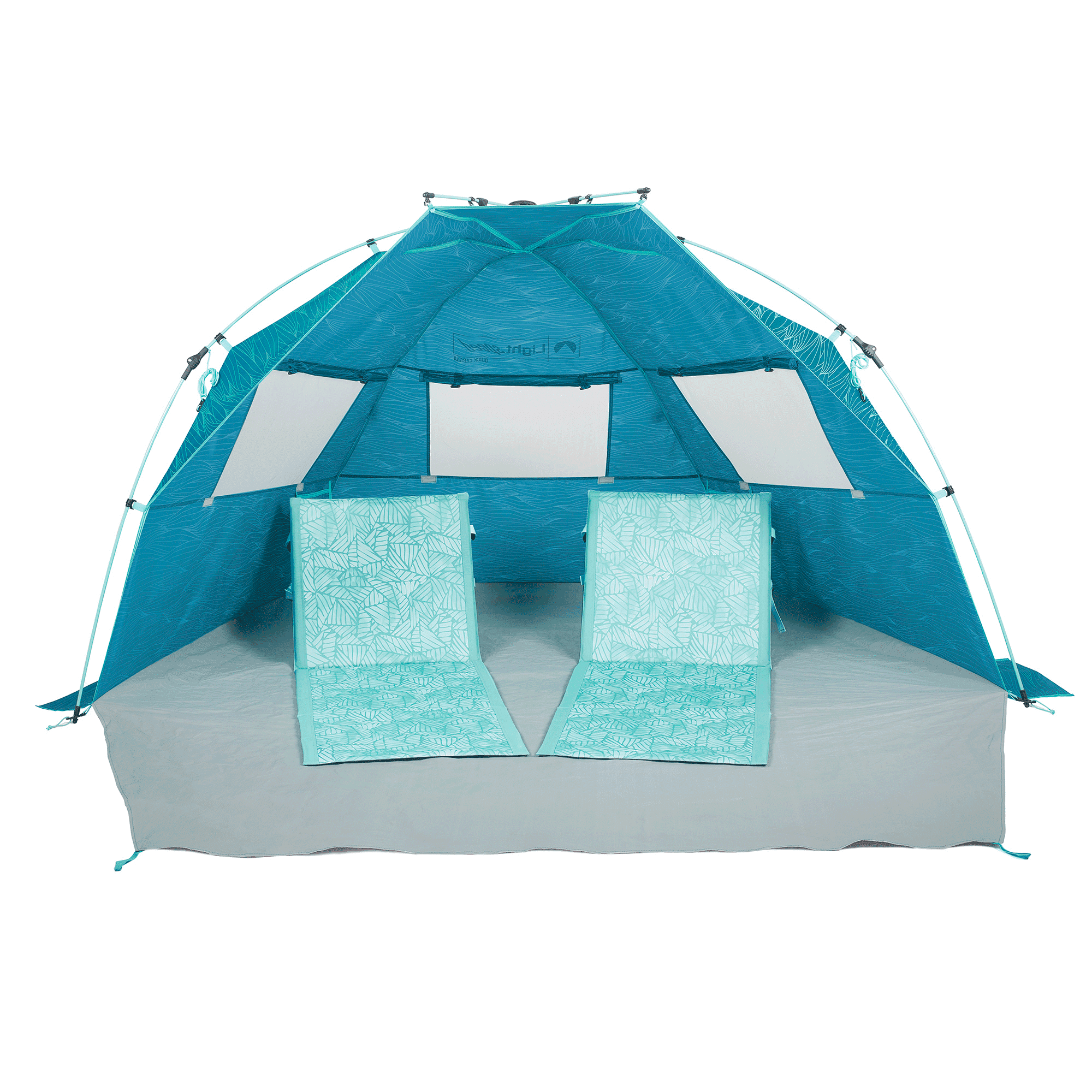 Lightspeed Outdoors Quick Cabana Beach Tent Sun Shelter (Aqua)