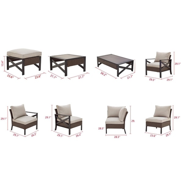 XArm 12Piece Outdoor Conversation Set