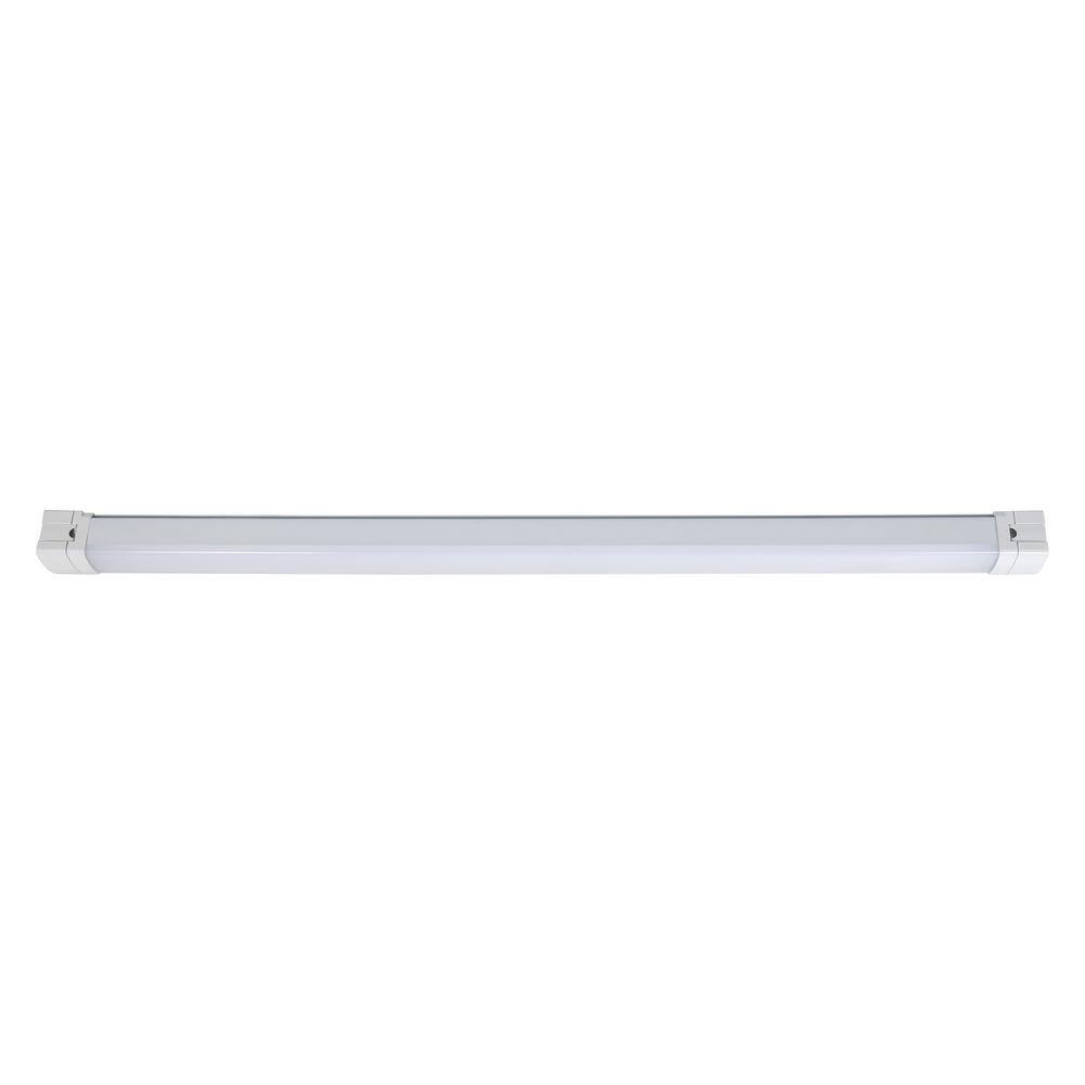 LEDVANCE 4 ft. Vapor Tight Integrated LED Gray Wraparound Light with Dual Selectable CCT and Lumen 62709