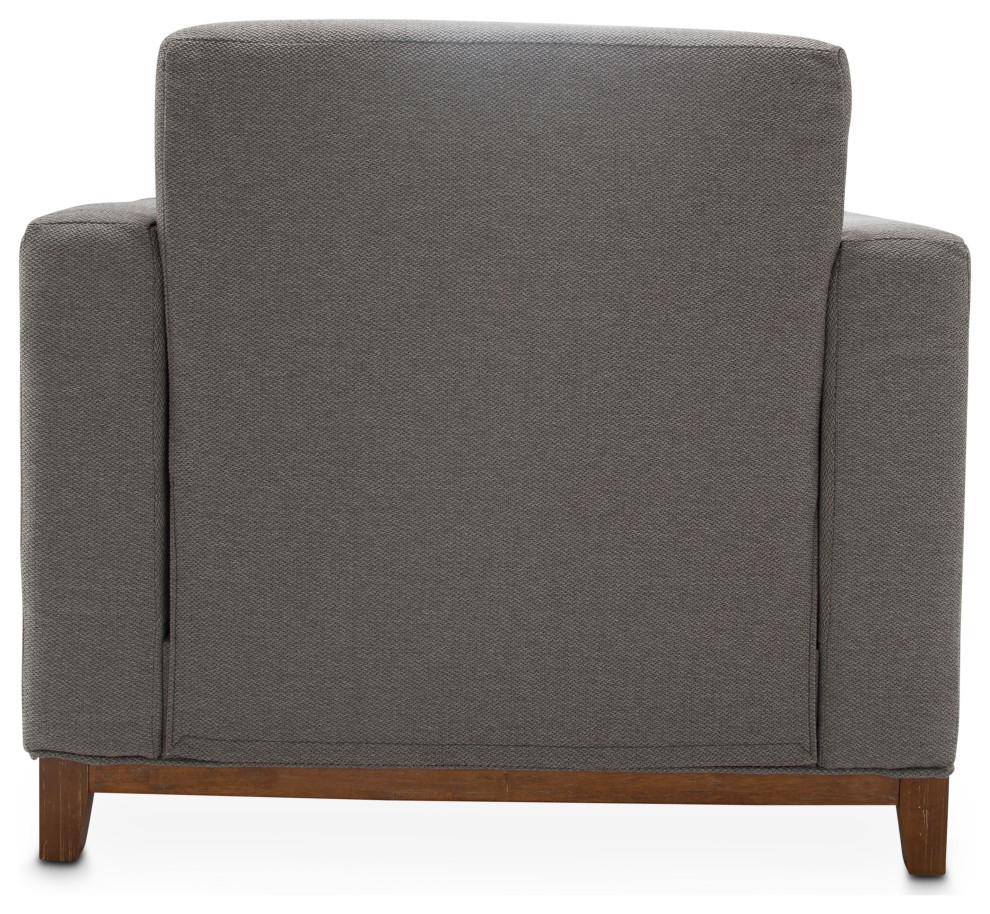 Brooklyn Walk Chair  Gunmetal/Burnt Umber   Transitional   Armchairs And Accent Chairs   by HedgeApple  Houzz