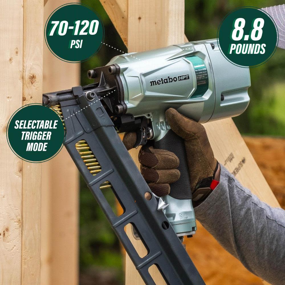 3-1/4 Round Head Framing Pneumatic Nailer ;