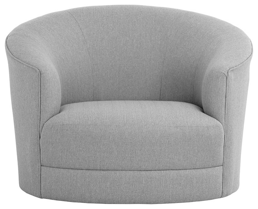 Grimaldi Swivel Armchair   Transitional   Armchairs And Accent Chairs   by Sunpan Modern Home  Houzz