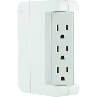 GE 6-Outlet 1200-Joules Swivel Tap Surge Protector 39226