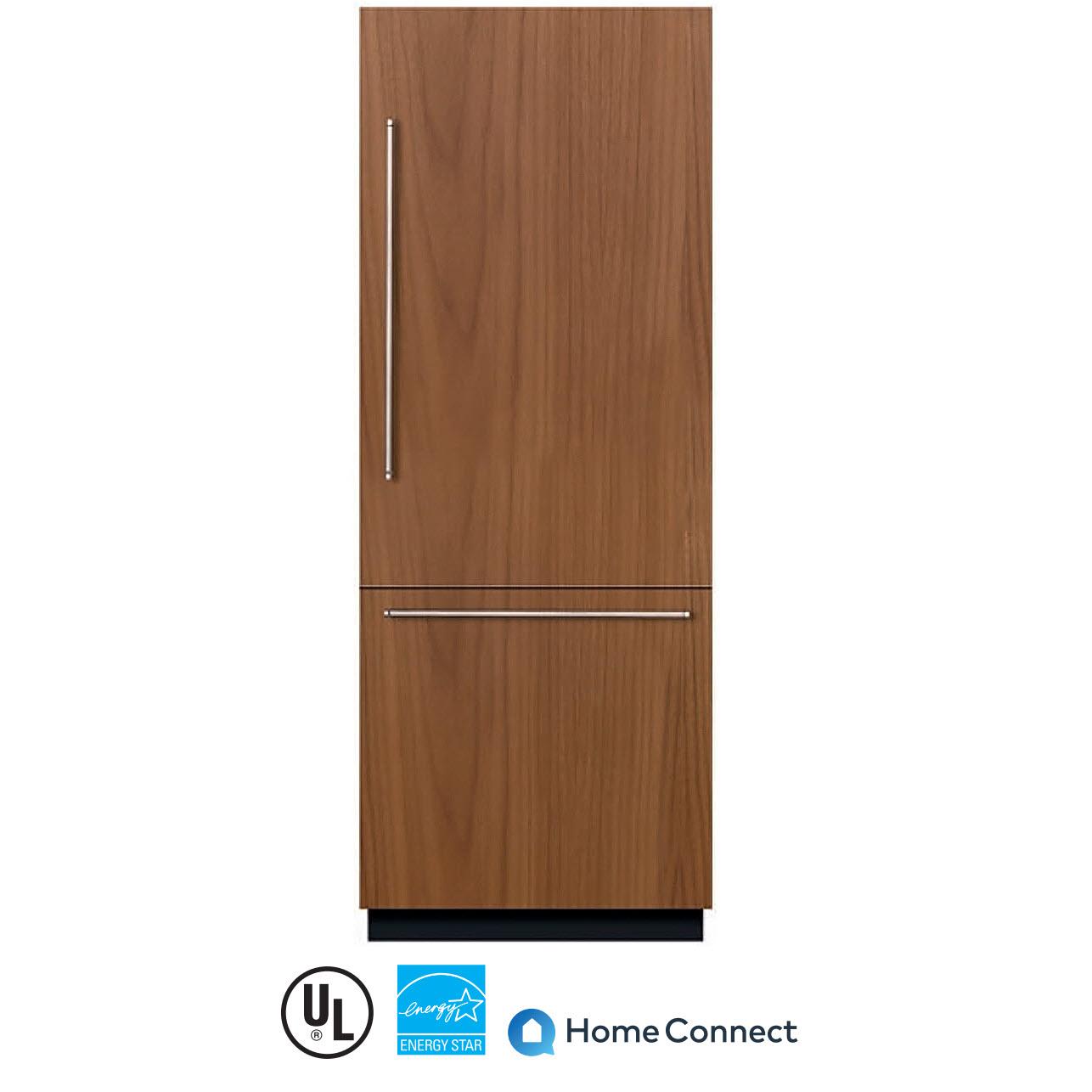 Bosch 30-inch, 16 cu.ft. Built-in Bottom Freezer Refrigerator with Home Connect™ B30IB905SP