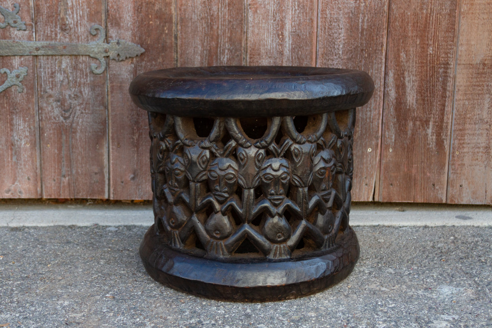 Antique Tribal Bagongle Ceremonial Stool   Southwestern   Accent And Garden Stools   by De cor  Houzz