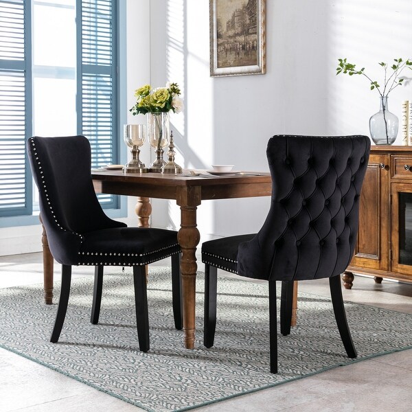 Upholstered Wing-Back Dining Chair