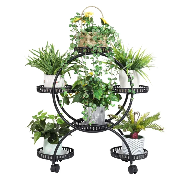 Luxury Style Metal Plant Stand High Quality Premium 5tier Plant Stand Elegant For Home Indoor Outdoor Decor Usage In Wholesale