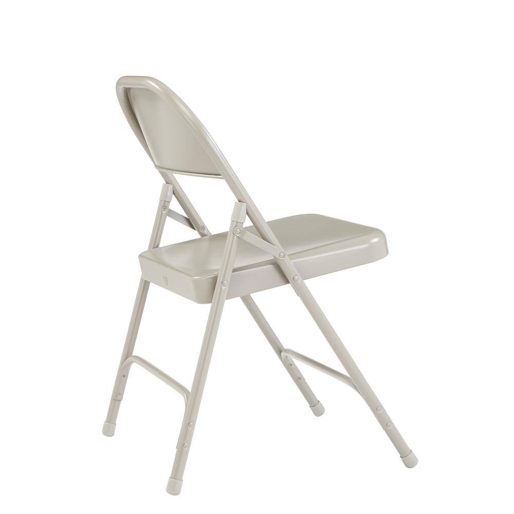 National Public Seating 50 Series Grey All-Steel Folding Chair (4-Pack) 52