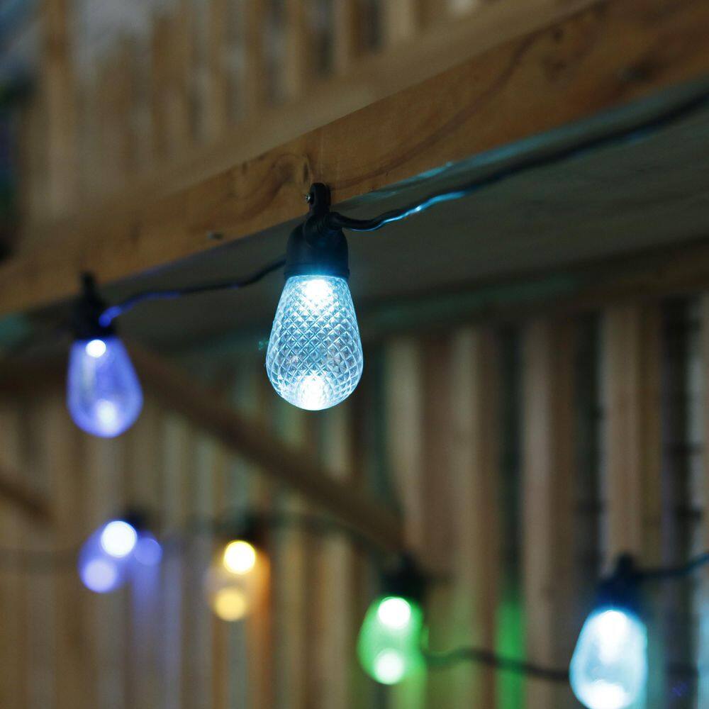 Westinghouse Outdoor 48 ft. 24-Light Solar Powered Edison Bulb LED String Light with Color Change Feature and Remote SR29ST01C-99