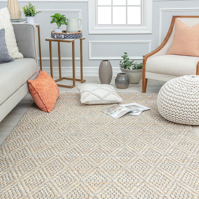 Rugs America Isle Farmhouse Double Diamond Area Rug