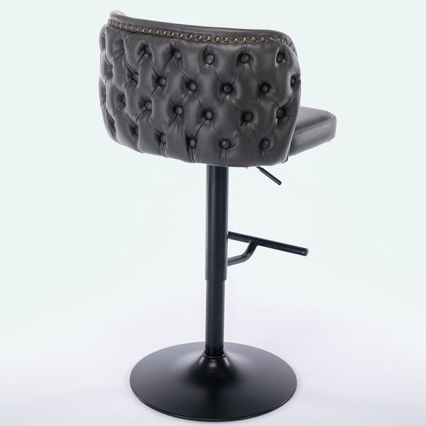 Upholstered Bar Stools with the whole Back Tufted (Set of 2)