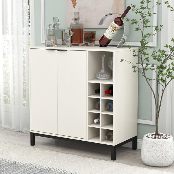 34 inch Sideboards Buffets With Wine Racks Storage