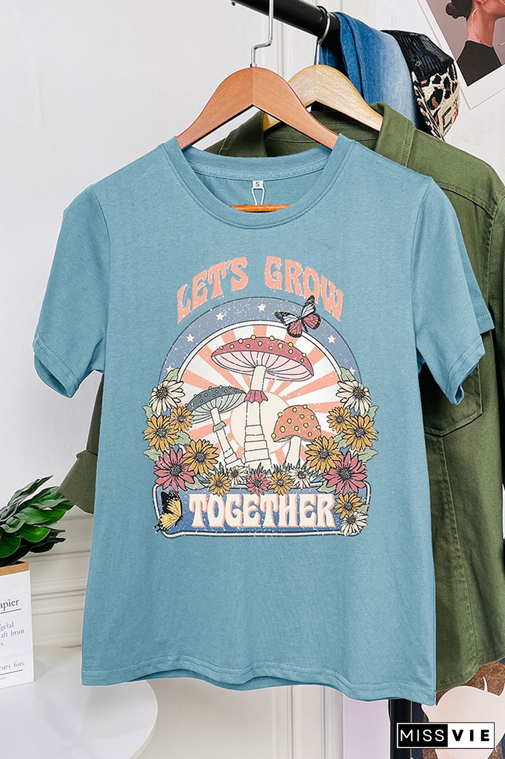 Let's Grow Together Short Sleeve Graphic Tee Wholesale