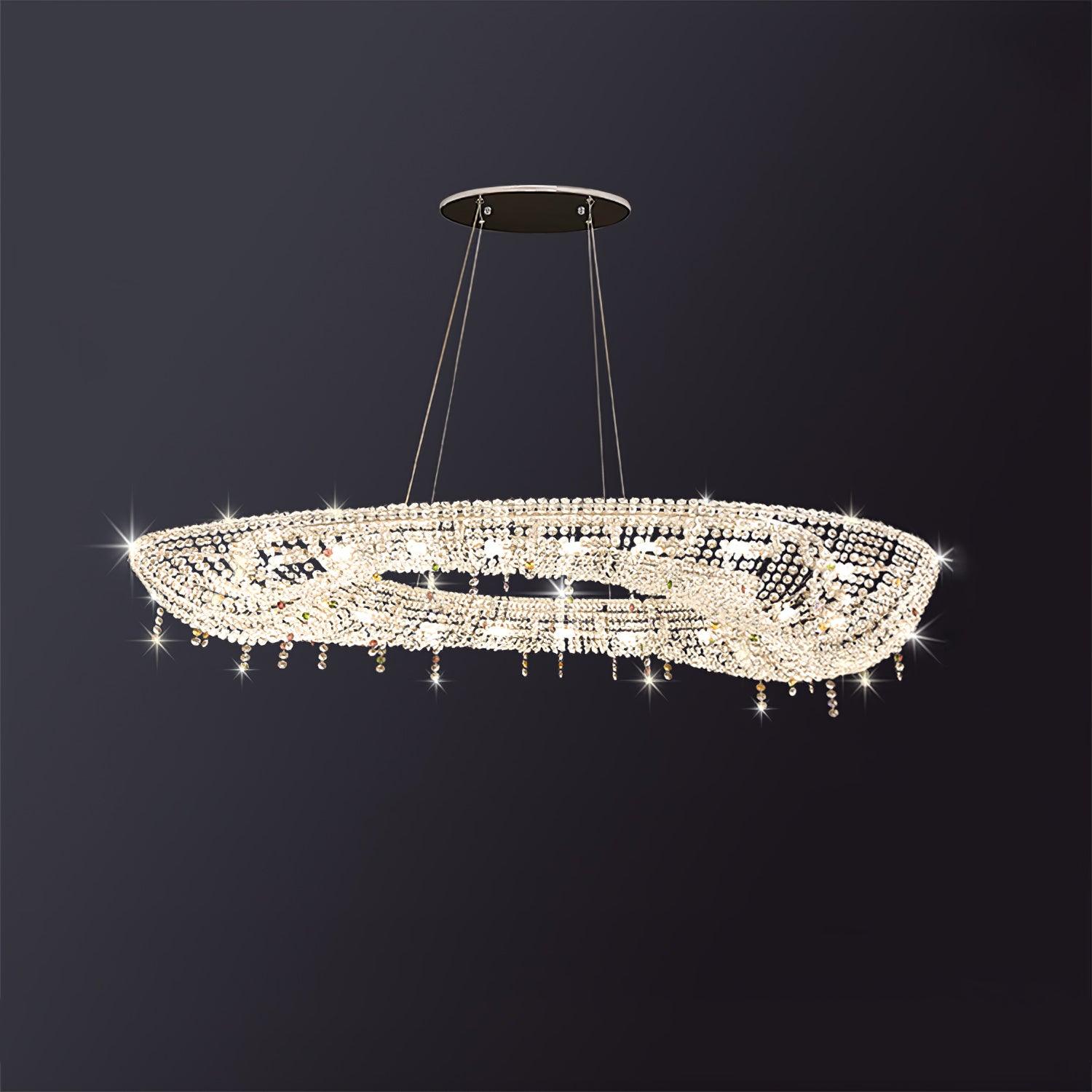 Modern Round Crystal Chandelier