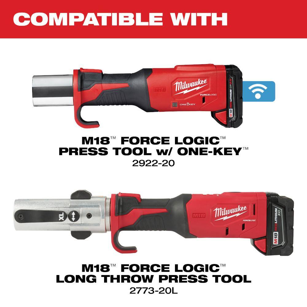 MW M18 Force Logic 2-12 in. - 4 in. Press Ring Kit Set (4 Jaws Included) 49-16-2690