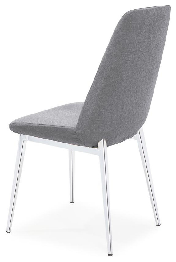 Athena Dining Chair Fabric GREY   Midcentury   Dining Chairs   by GwG Outlet  Houzz