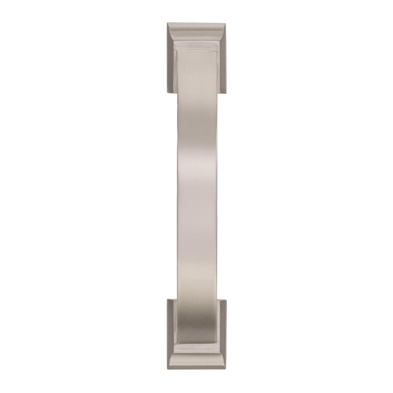 Amerock Candler 3 in (76 mm) Center-to-Center Satin Nickel Cabinet Pull  10 Pack