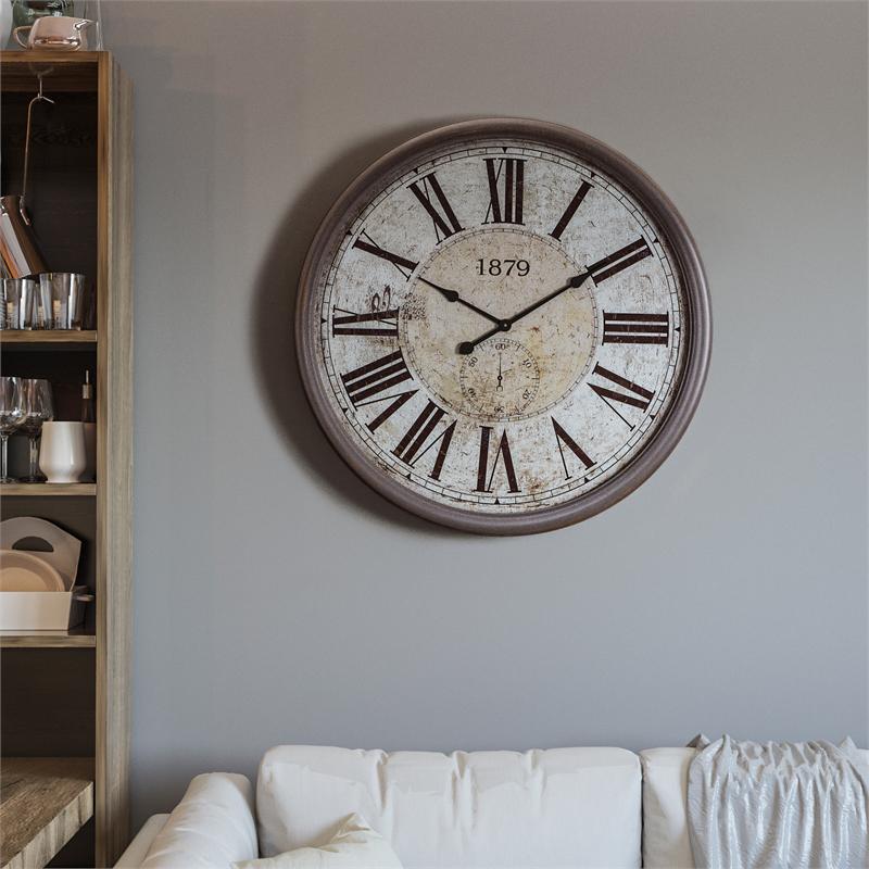 Yosemite Home Decor 31.5 in. Circular Wall Clock