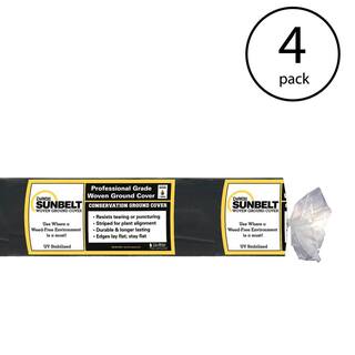 Dewitt Company 3 ft. Woven Weed Barrier Landscape Fabric 300 ft. (4-Pack) 4 x DWT-SBLT3300