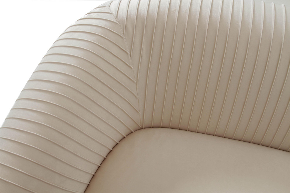 Yara Pleated Velvet Loveseat by Inpsire Me Home Decor   Transitional   Loveseats   by TOV Furniture  Houzz