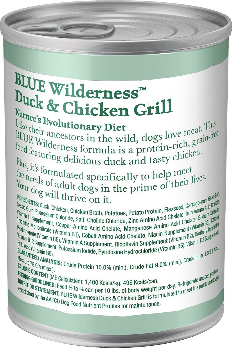 Blue Buffalo Wilderness Duck and Chicken Grill Grain-Free Canned Dog Food