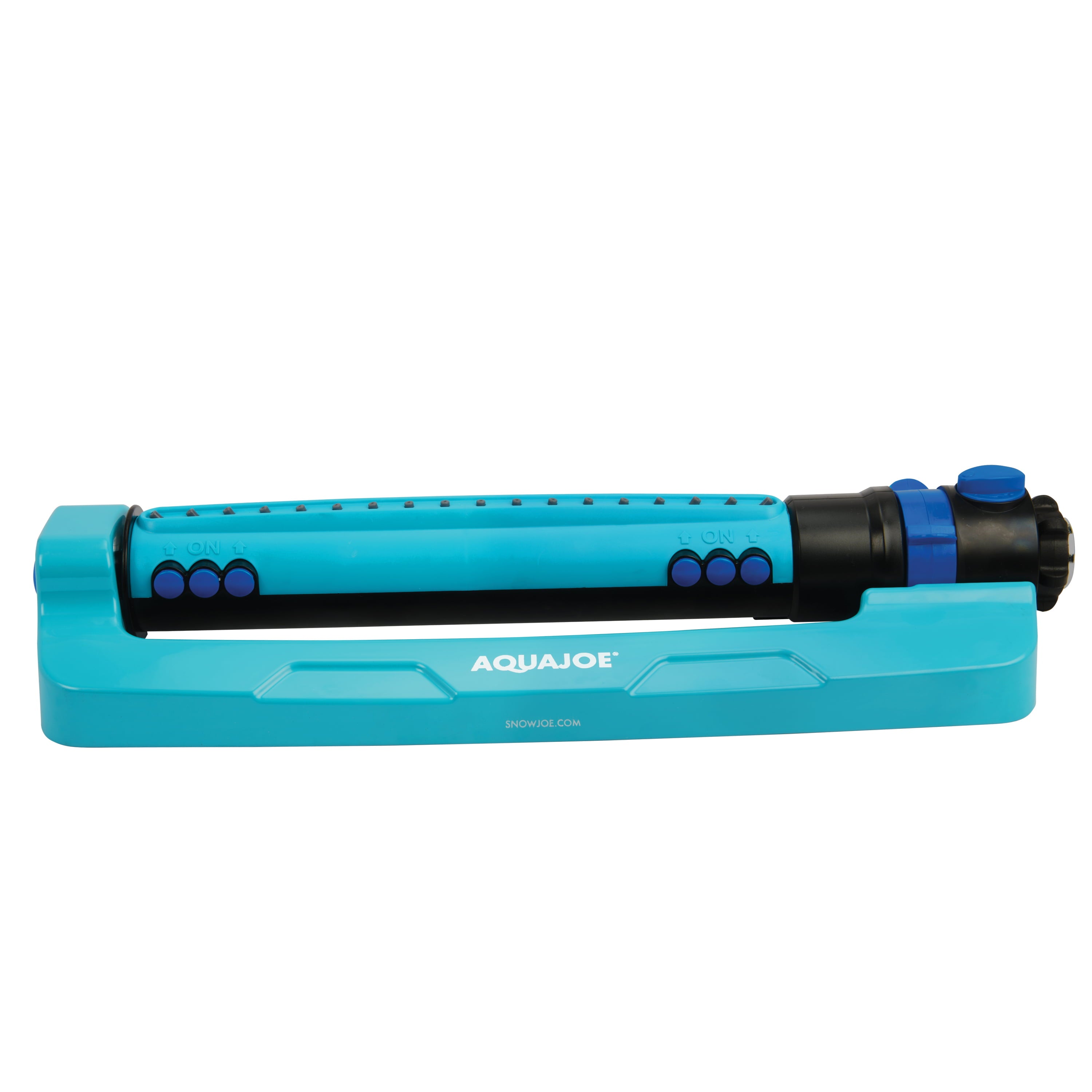 Aqua Joe Indestructible Metal Base Oscillating Sprinkler， Customizable Coverage， 4，500 Sq. ft. Max Coverage