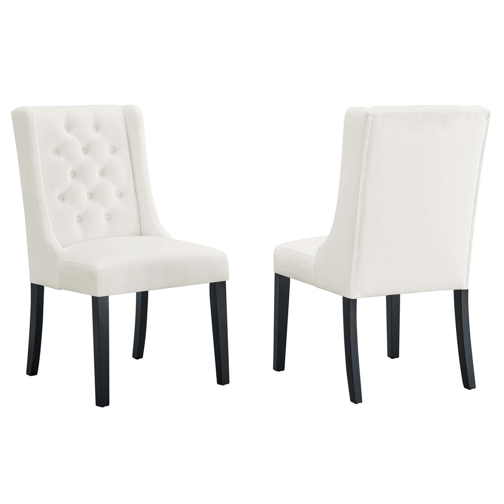 Baronet Performance Velvet Dining Chairs   Set of 2