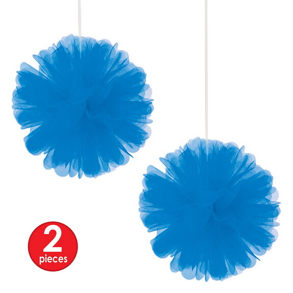 Beistle 54940 B Tulle Balls  blueribbon for hang...