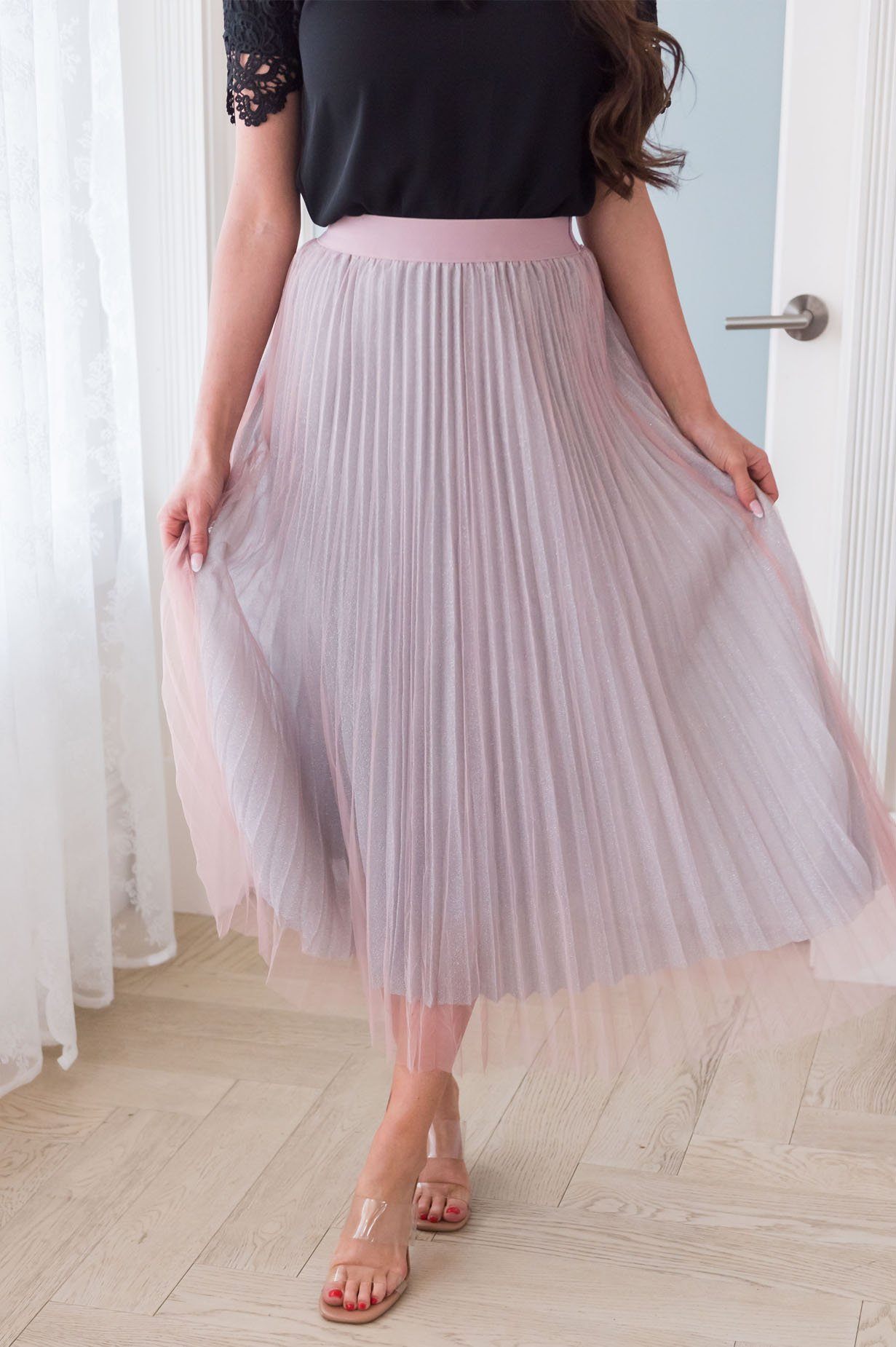 The Shine Bright Modest Tulle Skirt