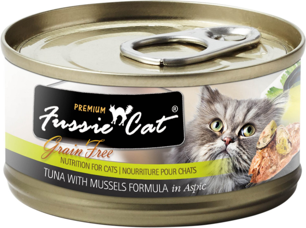 Fussie Cat Tuna and Mussels， 2.8oz