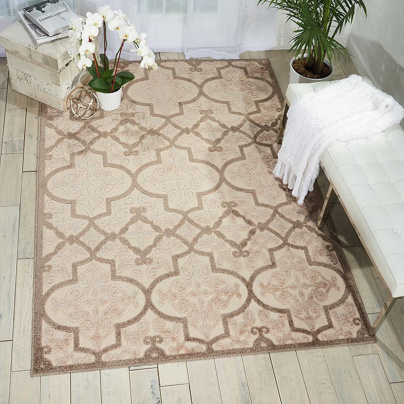 Nourison Aloha Grand Escape Quatrefoil Indoor Outdoor Area Rug - 9'3'' x 12'9''