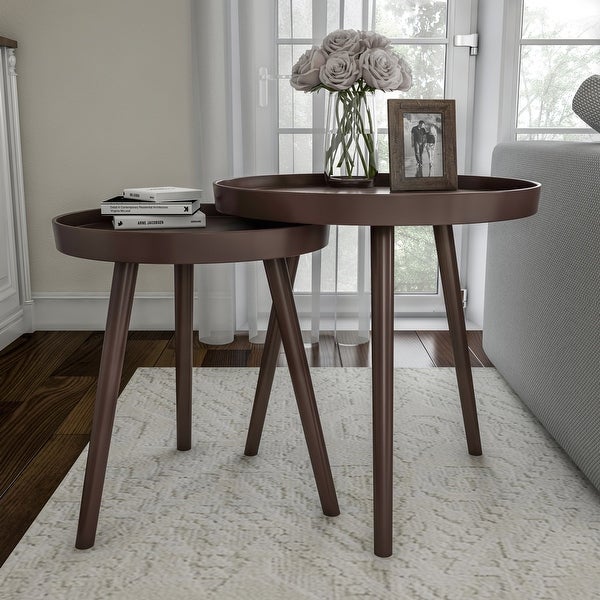 Set of 2 Nesting End Tables by Lavish Home