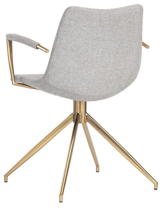 Andres Swivel Dining Armchair   Midcentury   Dining Chairs   by Sunpan Modern Home  Houzz