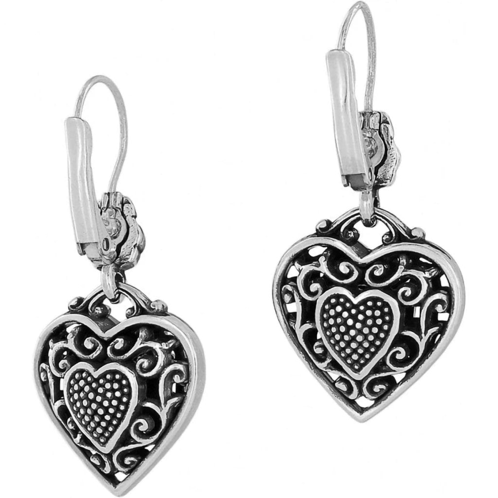 Brighton - Reno Heart Leverback Earrings