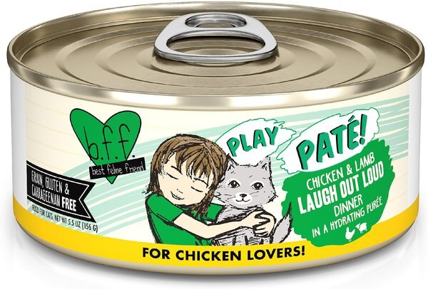 BFF Play Pate Lovers Chicken and Lamb Laugh Out Loud Wet Cat Food