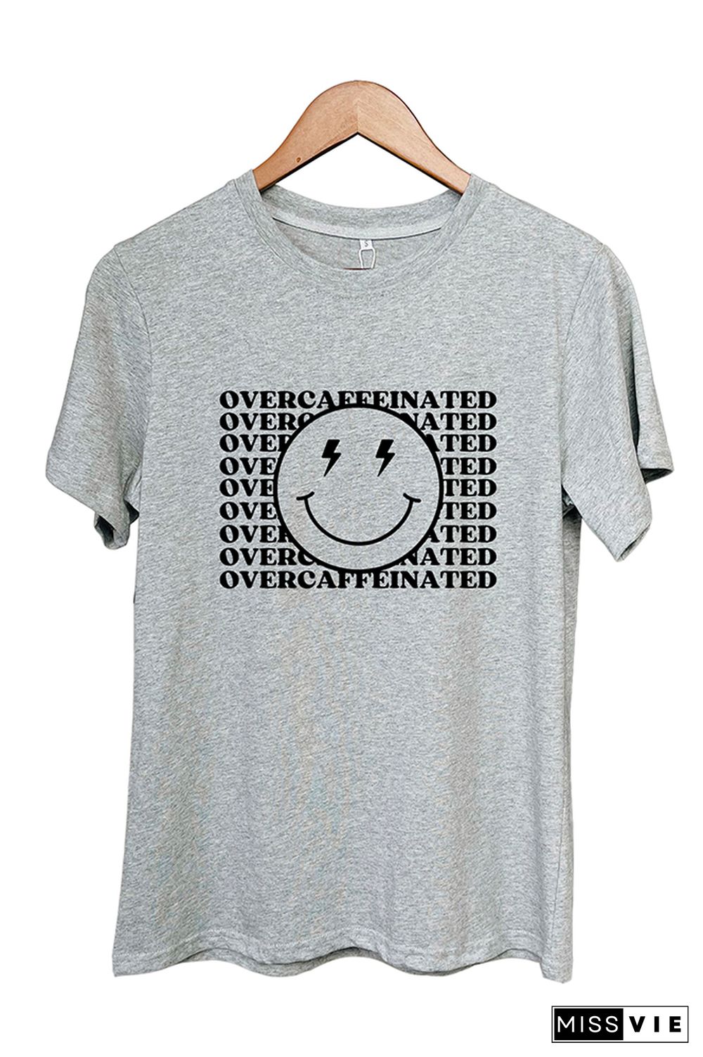 Over Caffeinated Graphic T-Shirt Wholesale