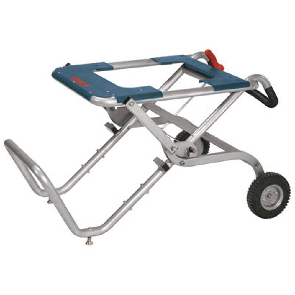 Bosch Portable Folding Gravity Rise Table Saw Stand with Wheels TS2100