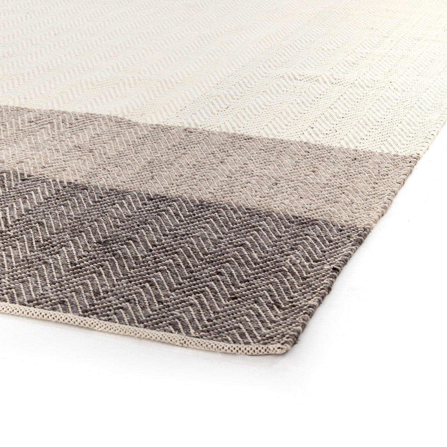 Color Block Chevron Brown/Cream Rug