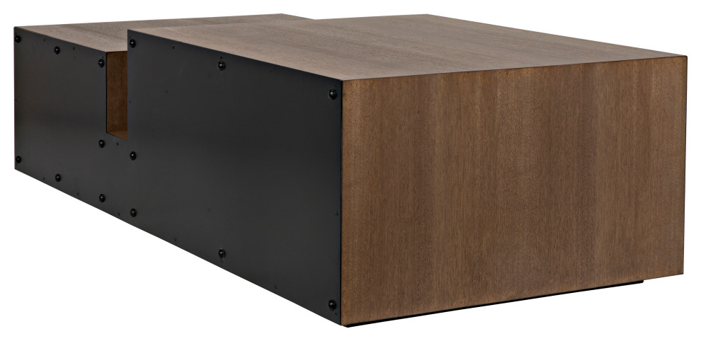 Nido Coffee Table  Black Metal   Transitional   Coffee Tables   by Noir  Houzz