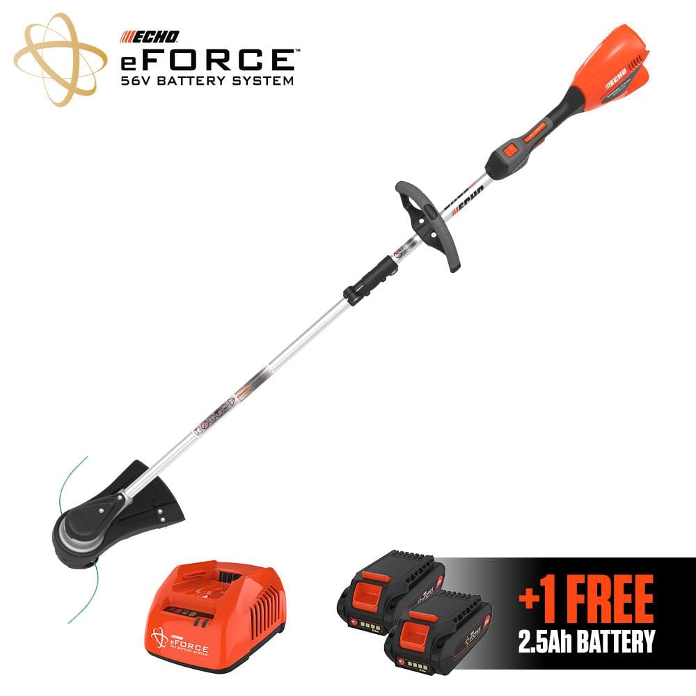 ECHO eFORCE 56V 16 in. Brushless Cordless Battery String Trimmer with 2.5Ah Battery and Charger DSRM-2100C1