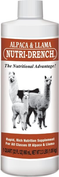 Bovidr Laboratories Nutri-Drench Alpaca and Llama Supplement， 1-qt bottle