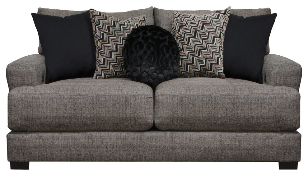 Emma Mason Signature Jade Loveseat in Pepper   Transitional   Loveseats   by Emma Mason  Houzz