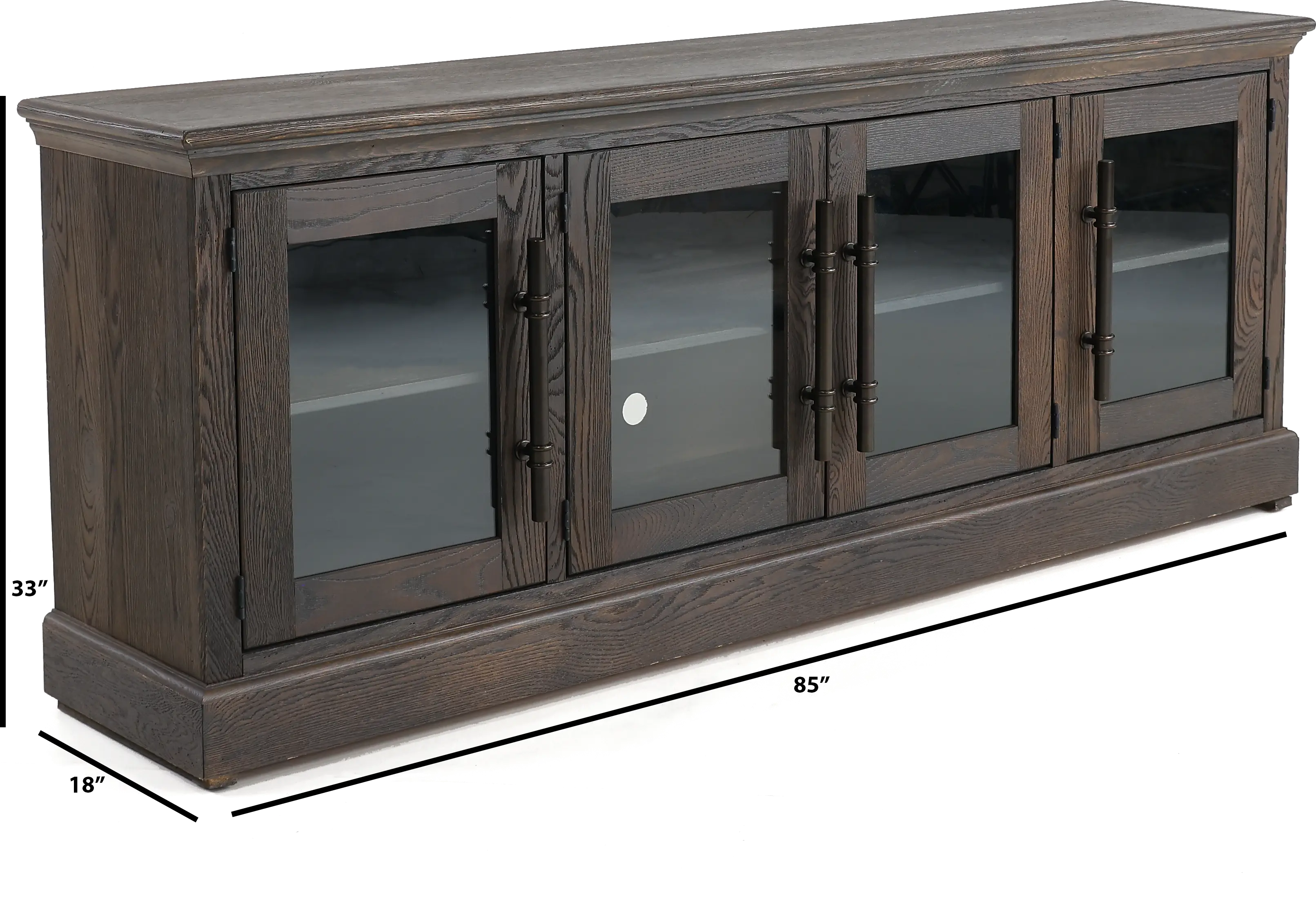 Barnhouse Brown Oak 85 TV Stand