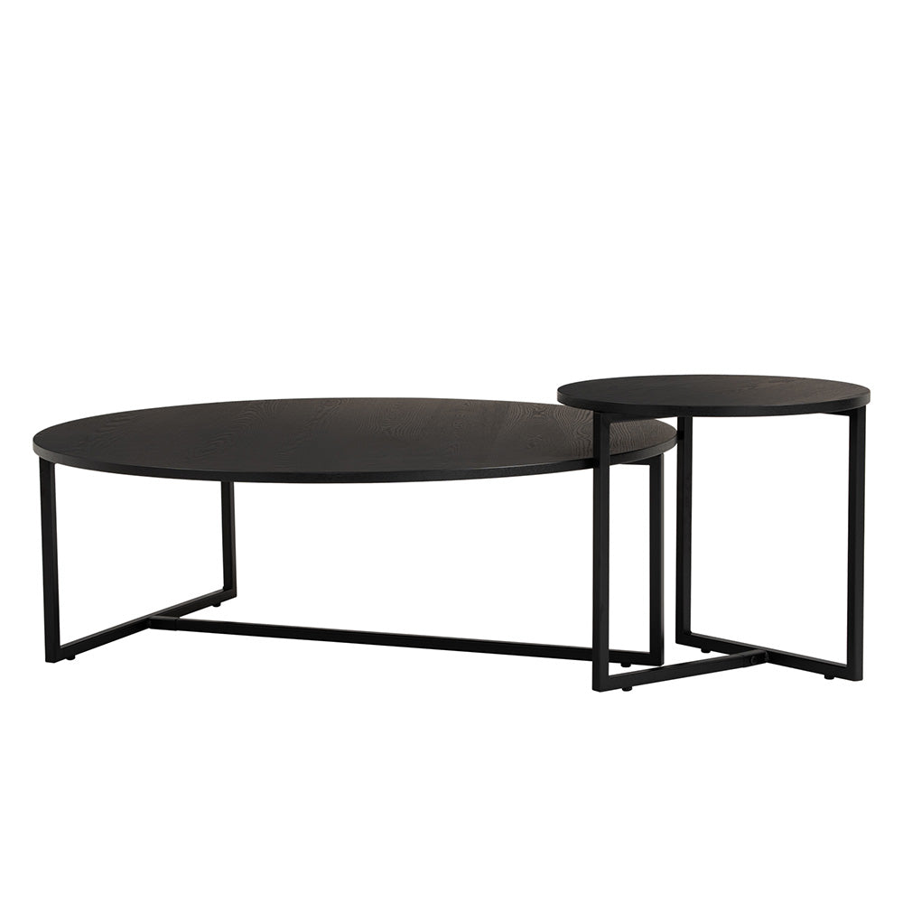 TURNER Round Coffee Table 100cm - Black