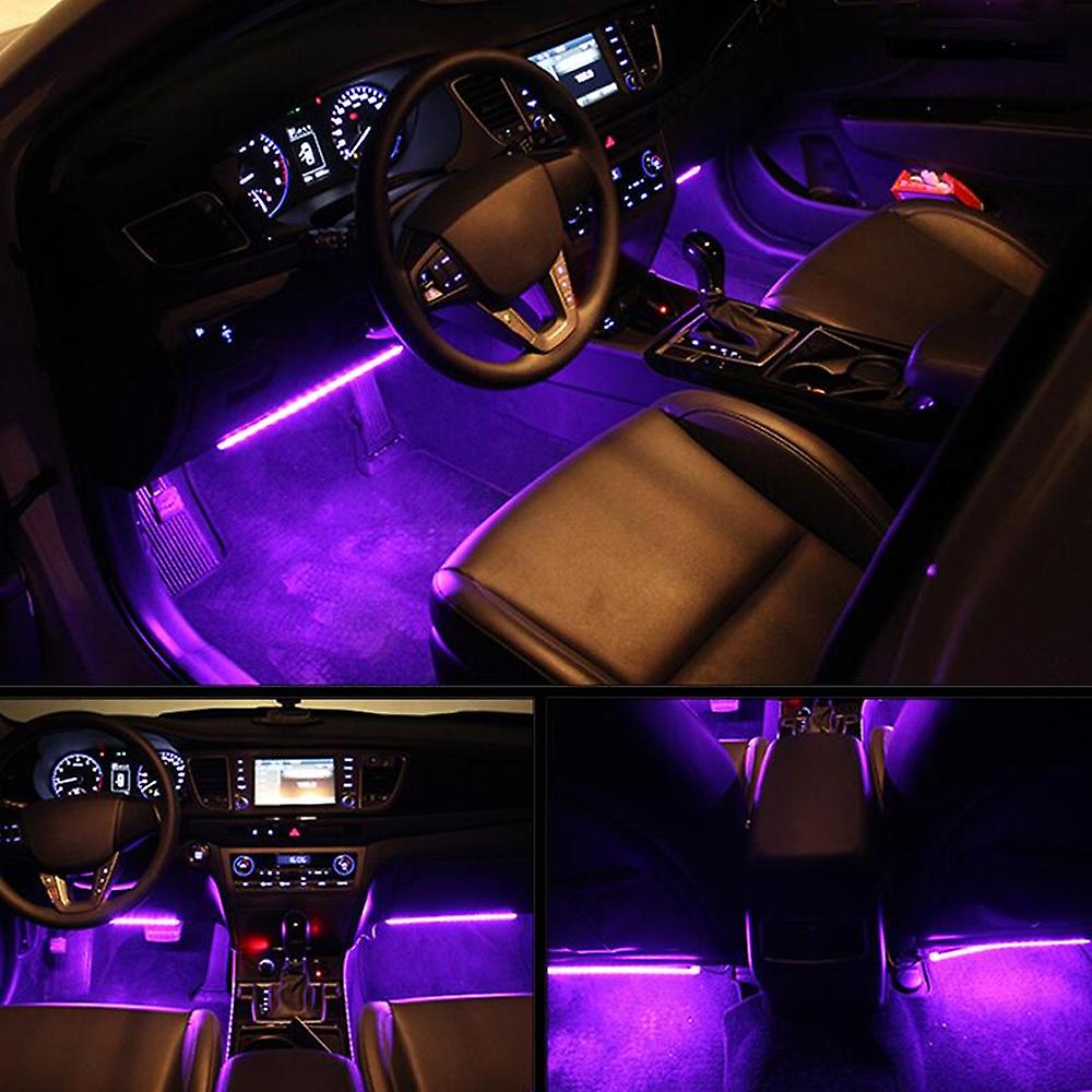 48 Led Car Charge Interior Accessories Floor Decorative Atmosphere Lamp Light Us