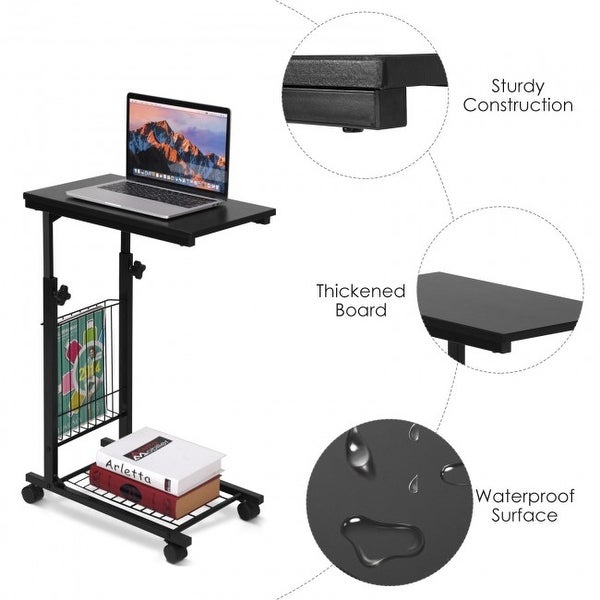 Height Adjustable Sofa Side Snack End Slide Table - 20