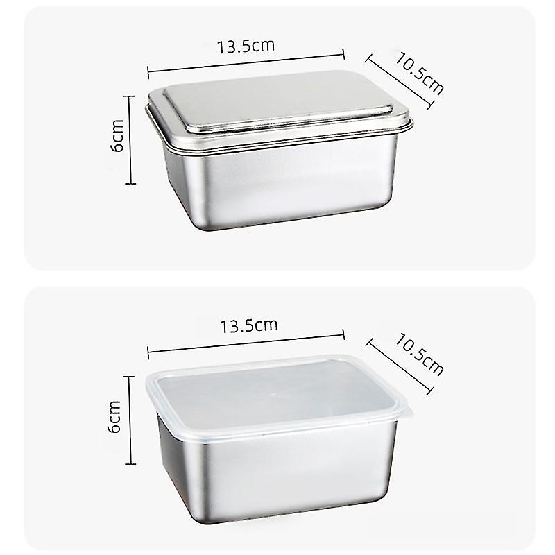 Stainless Steel Fresh-keeping Box Storage Box With Lid Food Storage Box Cooking Ingredient Packagin