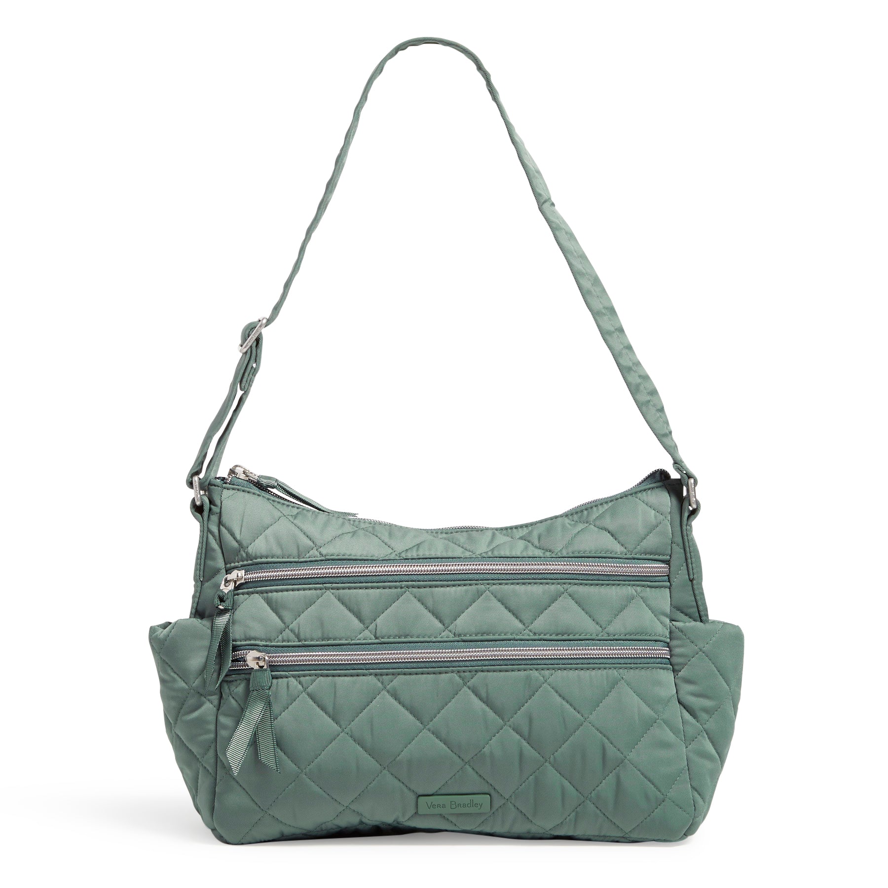 Triple Zip Shoulder Bag