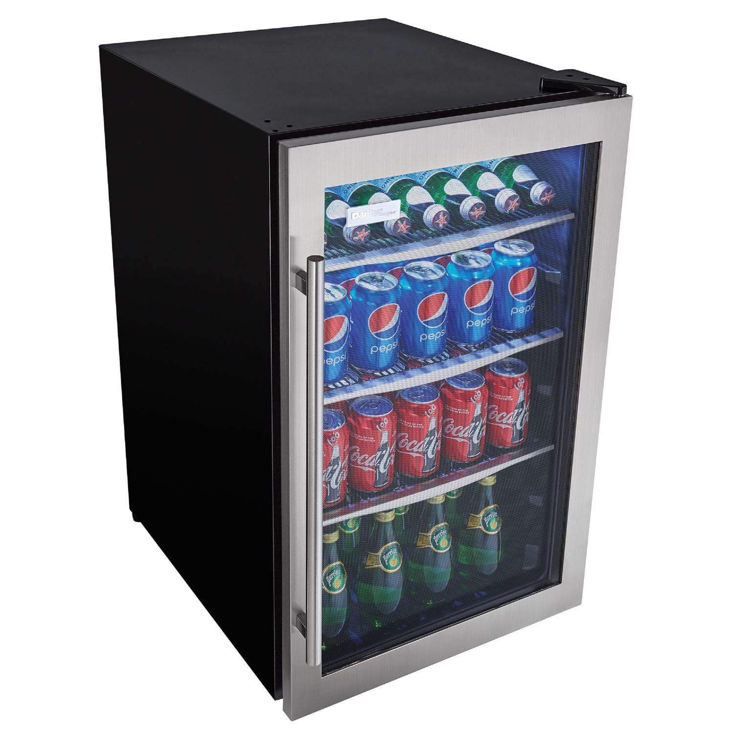 Danby 4.3 ft Black/Silver Stainless Steel Beverage Cooler 230 W